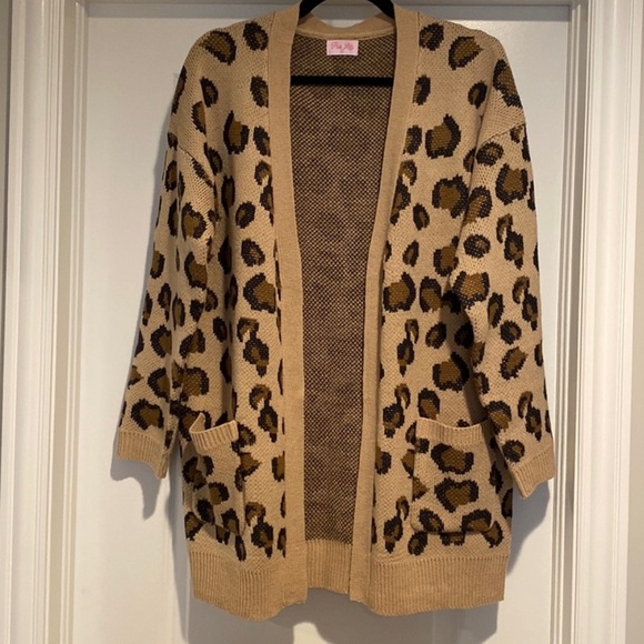 Leopard print cardigan size M - Picture 1 of 5